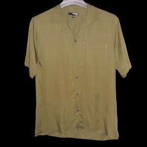 NWT Olive green large murano button up shirt
